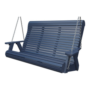 Amish 5' Poly Rollback Hanging Swing in Patriot Blue