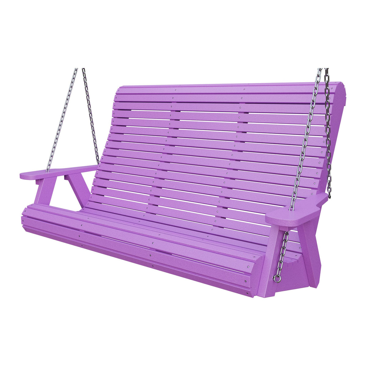 Amish 5' Poly Rollback Hanging Swing in Bright Purple