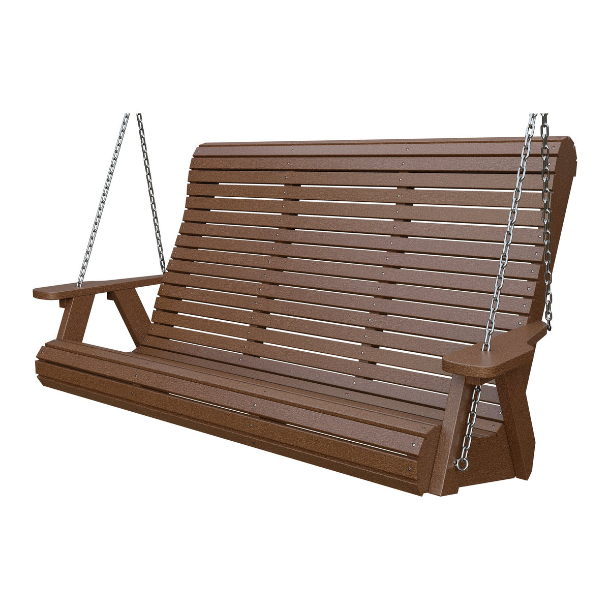 Amish 5' Poly Rollback Hanging Swing in Tudor Brown
