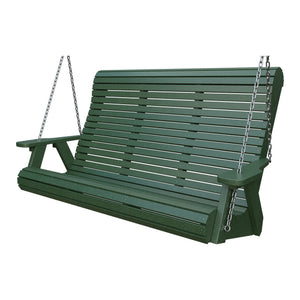 Amish 5' Poly Rollback Hanging Swing in Turf Green