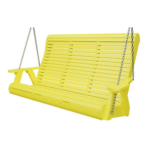 Amish 5' Poly Rollback Hanging Swing in Lemon Yellow