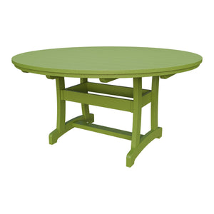 Amish Legacy 64" Round Outdoor Dining Table with Umbrella Hole in Tropical Lime Green