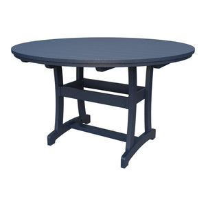 Amish Legacy 64" Round Outdoor Counter Table with Umbrella Hole in Patriot Blue