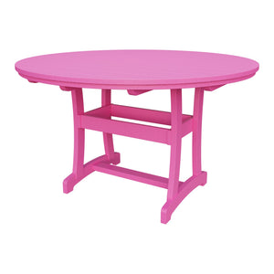 Amish Legacy 64" Round Outdoor Counter Table with Umbrella Hole in Pink