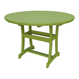 Amish Legacy 64" Round Outdoor Bar Table with Umbrella Hole in Tropical Lime Green