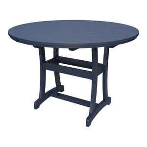 Amish Legacy 64" Round Outdoor Bar Table with Umbrella Hole in Patriot Blue