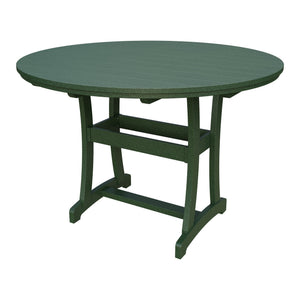 Amish Legacy 64" Round Outdoor Bar Table with Umbrella Hole in Turf Green