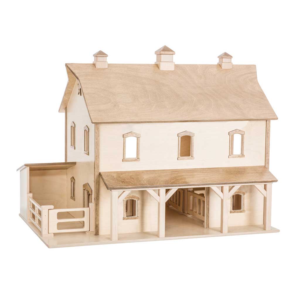 Amish Wooden PA Barn Replica Toy