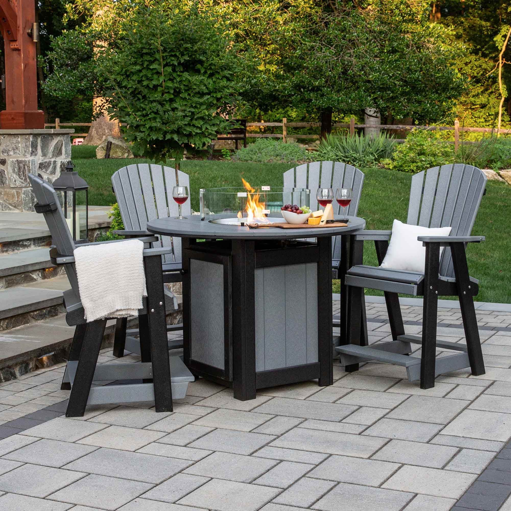 pvc patio dining set