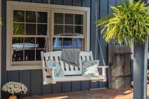 Amish Spanish Garden 5' Poly Hanging Swing lifestyle photo