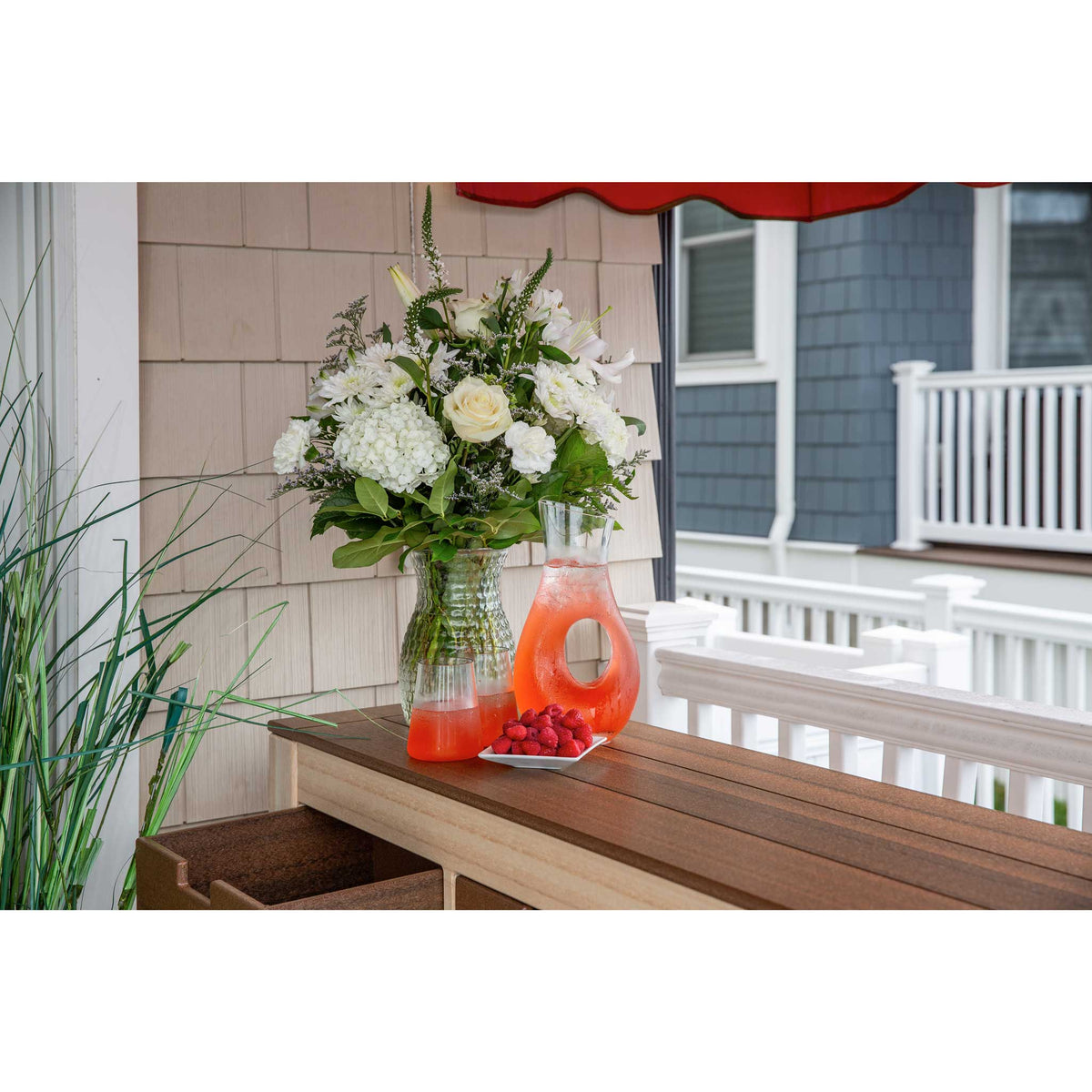 Mesa de servicio para mostrador de patio Amish Colonial Mission