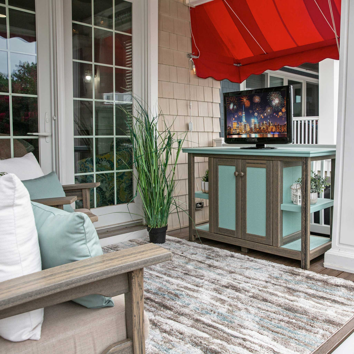 Mesa de servicio para mostrador de patio Amish Colonial Mission