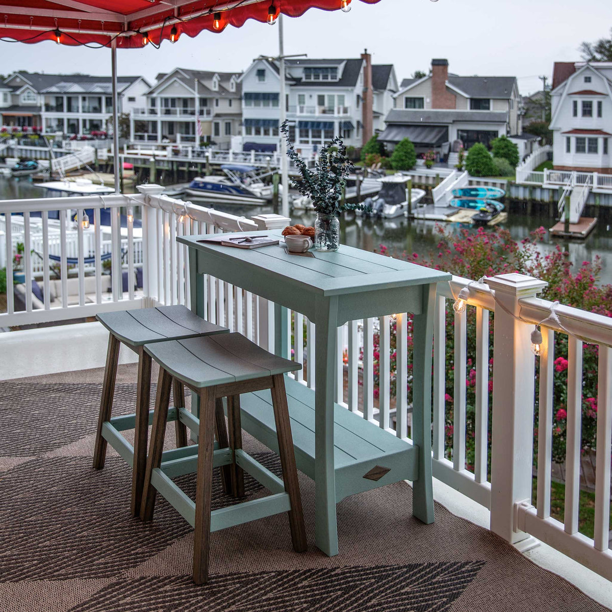 Mesa de servicio para mostrador de patio Amish Colonial Mission