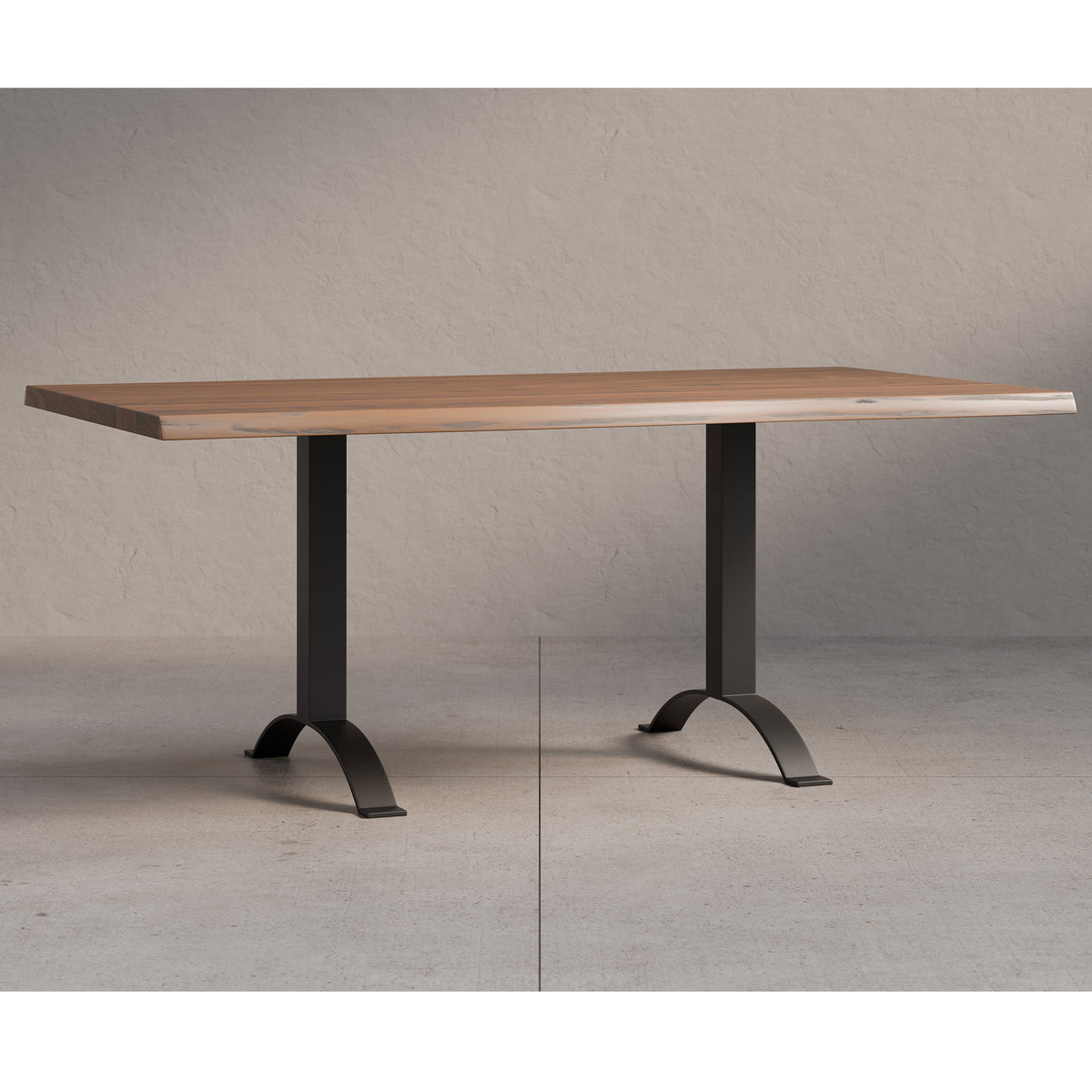 Mesa de caballete de comedor con borde vivo Amish Quebec de 42 "x 84" - Envío rápido
