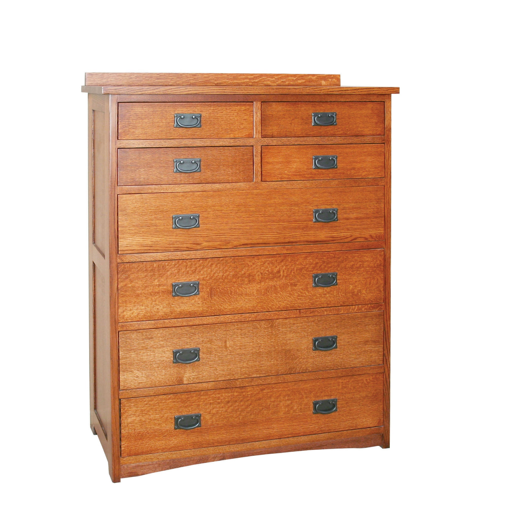 Amish Solid Wood Spanish Mission 8-Drawer Chest