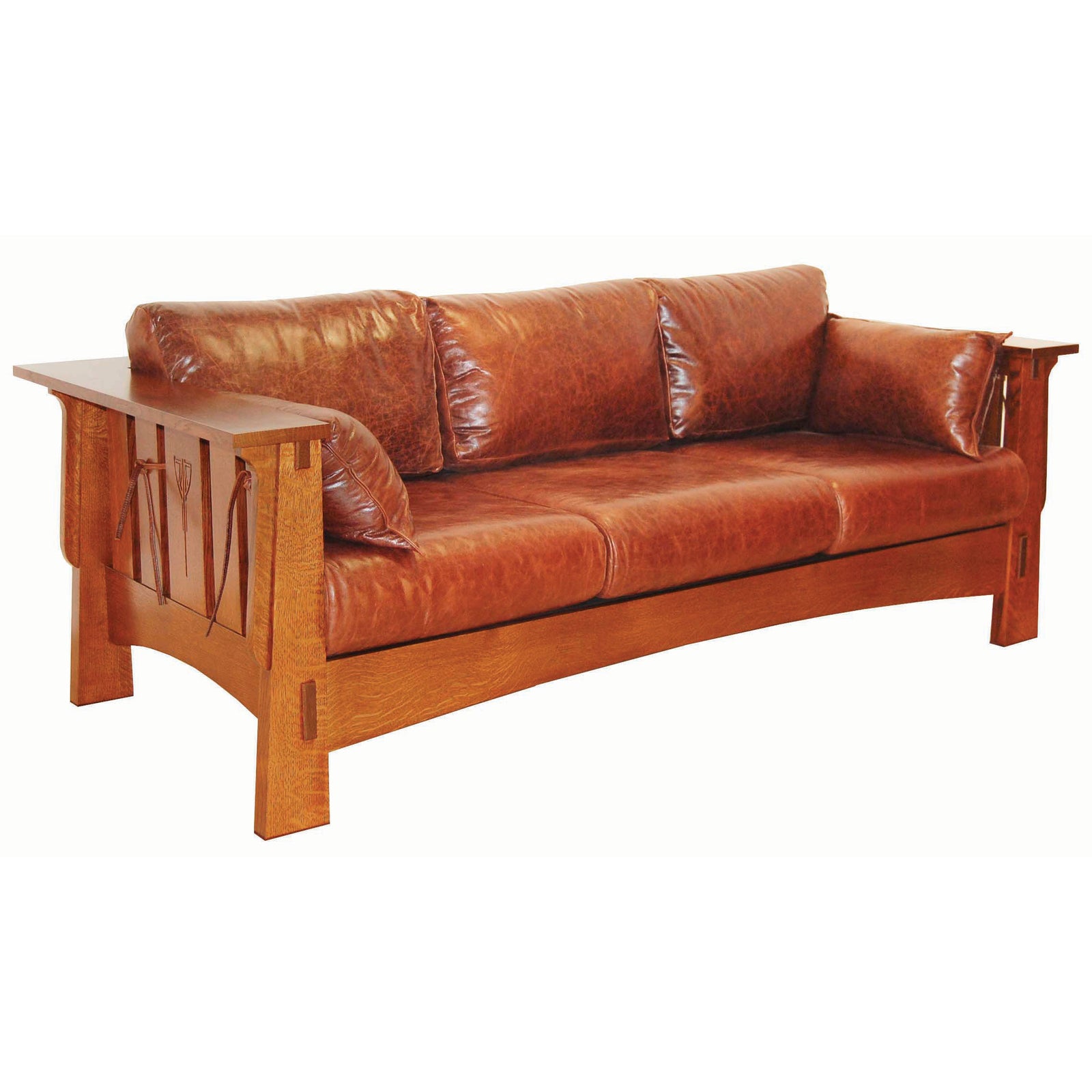 Amish Solid Wood Alamosa Sofa - snyders.furniture