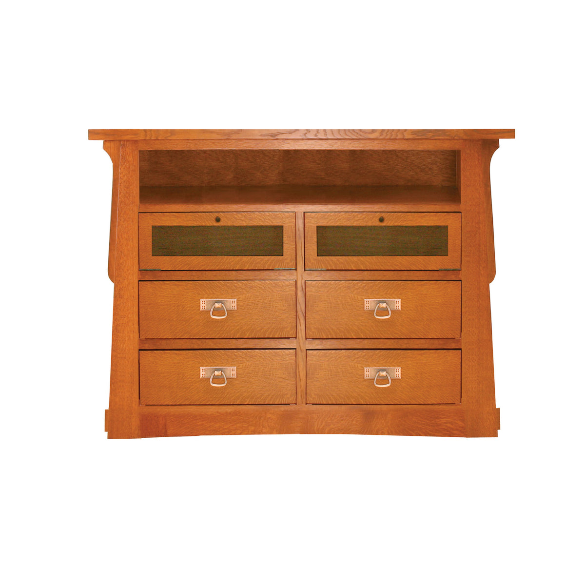Amish Solid Wood Alamosa 4-Drawer TV Console
