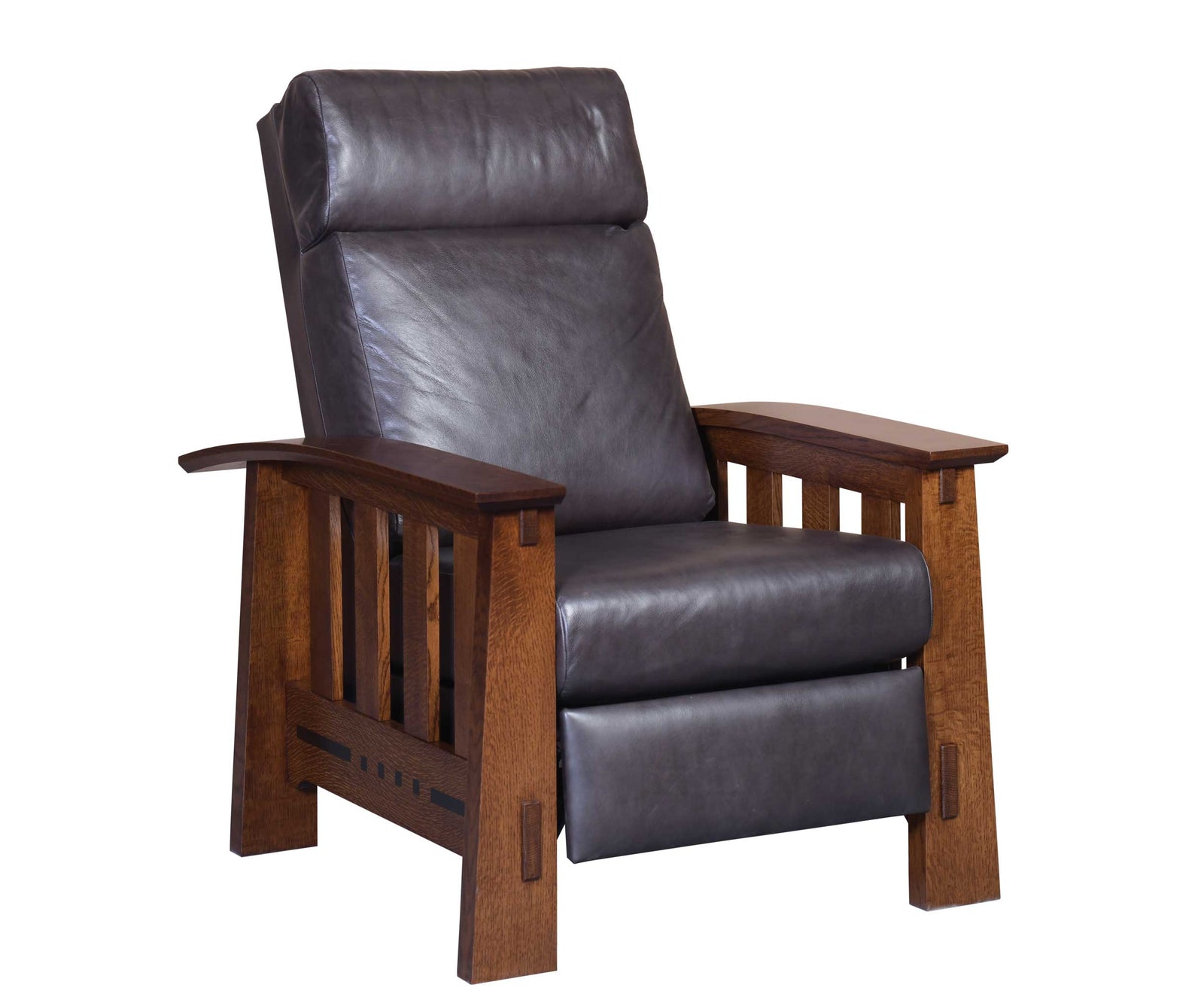 Amish Solid Wood Van Nuys Morris Recliner - snyders.furniture