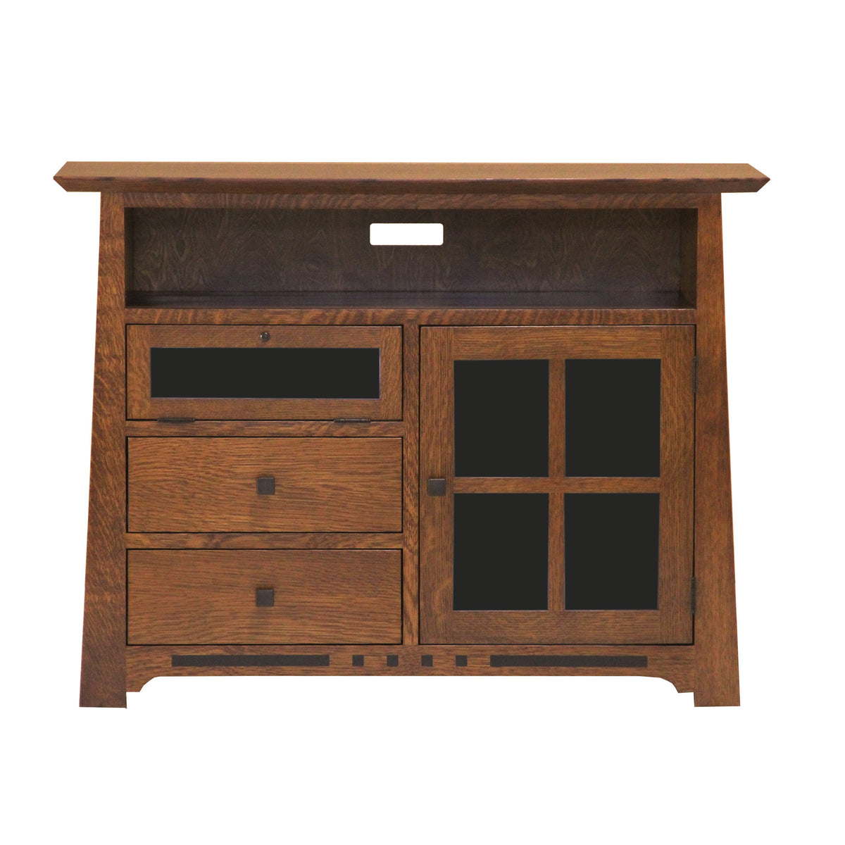 Amish Solid Wood Van Nuys 1-Door TV Console