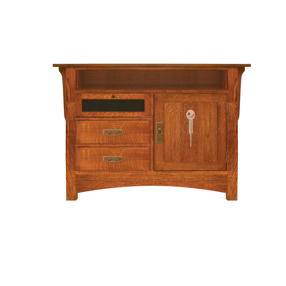 Amish Solid Wood Artesano 1-Door TV Console