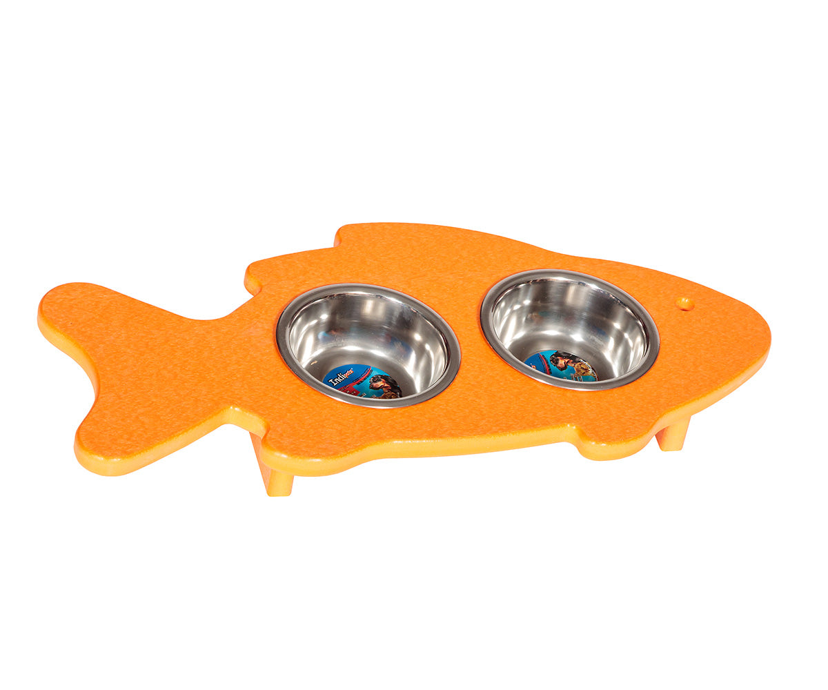 Amish Pet Fish ½ Pint Poly Cat Feeder
