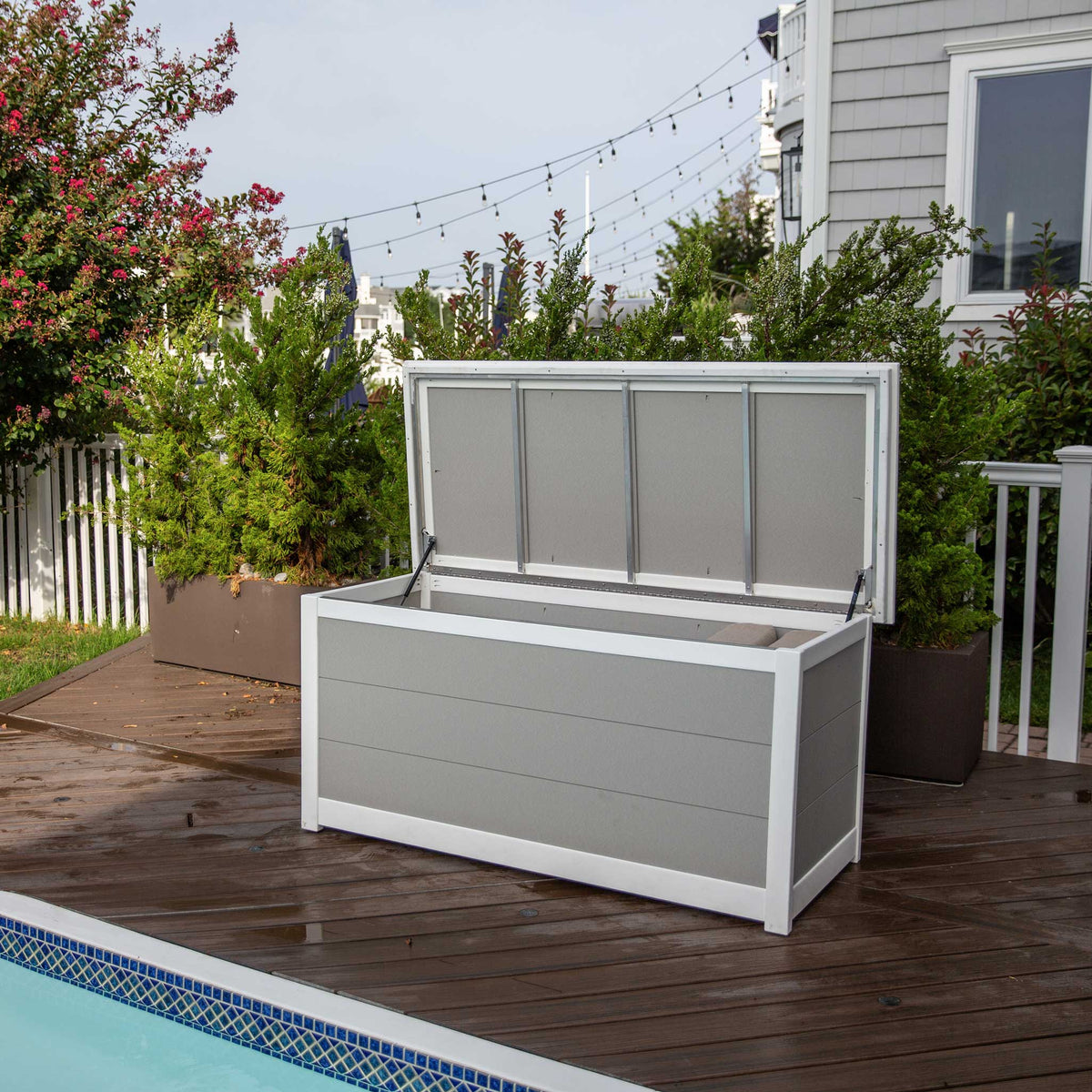 Amish Outdoor Patio 5' Poly Lumber Cushion Storage Box