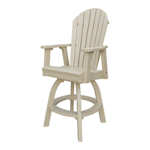 Amish Adirondack Swivel Bar Chair in Birchwood