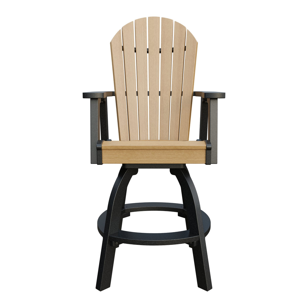 Amish Adirondack Swivel Bar Chair