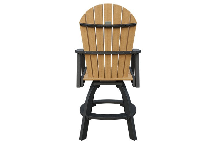 Amish Adirondack Swivel Bar Chair
