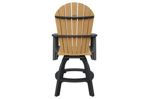 Amish Adirondack Swivel Bar Chair