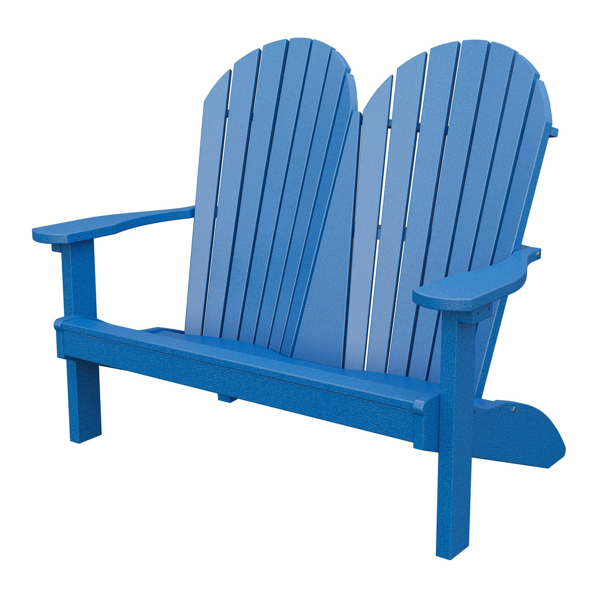 Amish Adirondack 4' Poly Loveseat in Blue