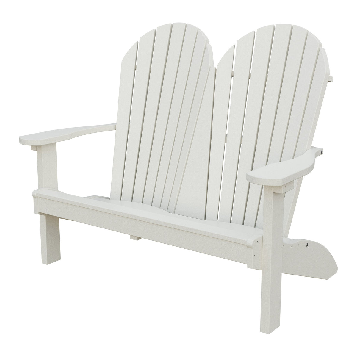 Amish Adirondack 4' Poly Loveseat in Ivory