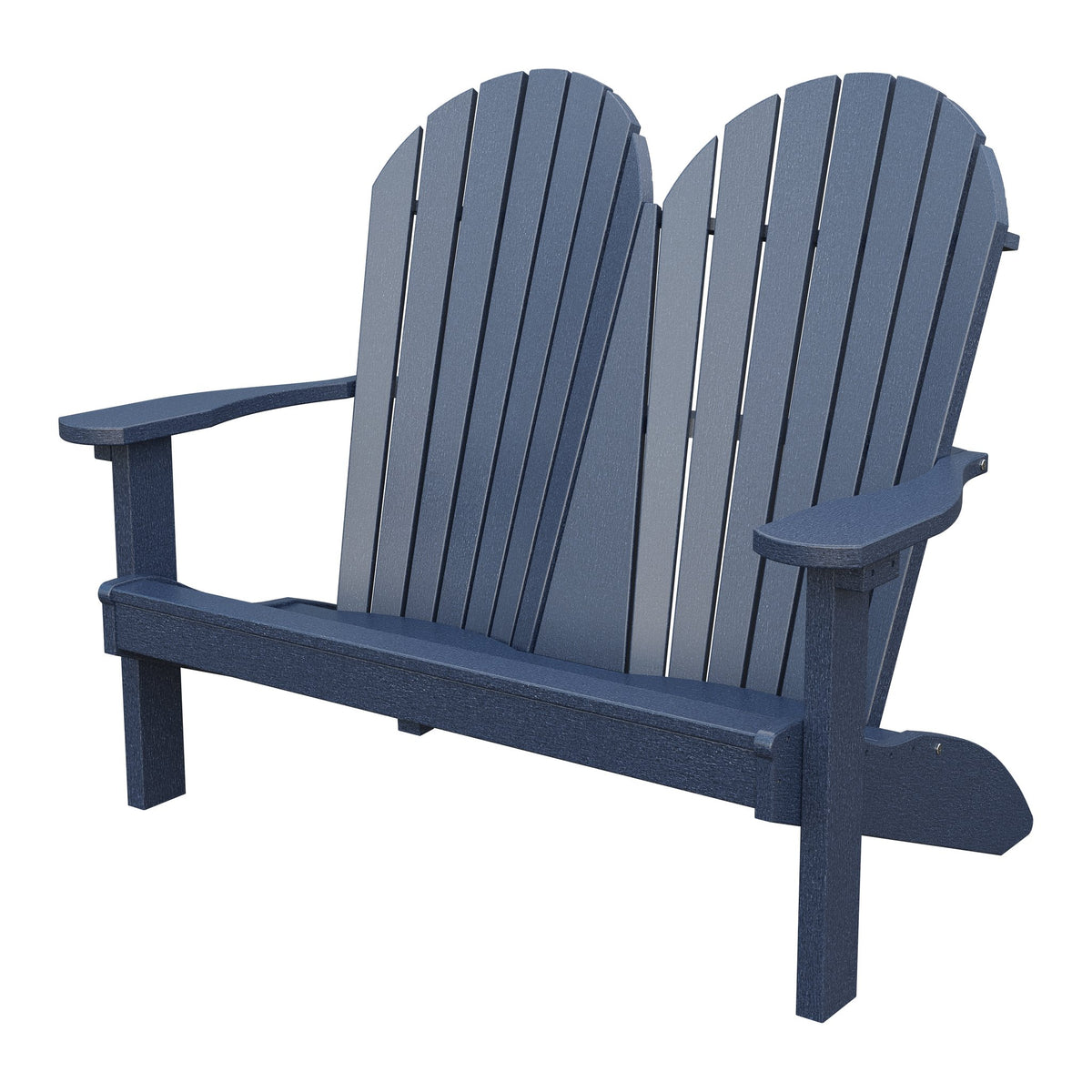 Amish Adirondack 4' Poly Loveseat in Patriot Blue