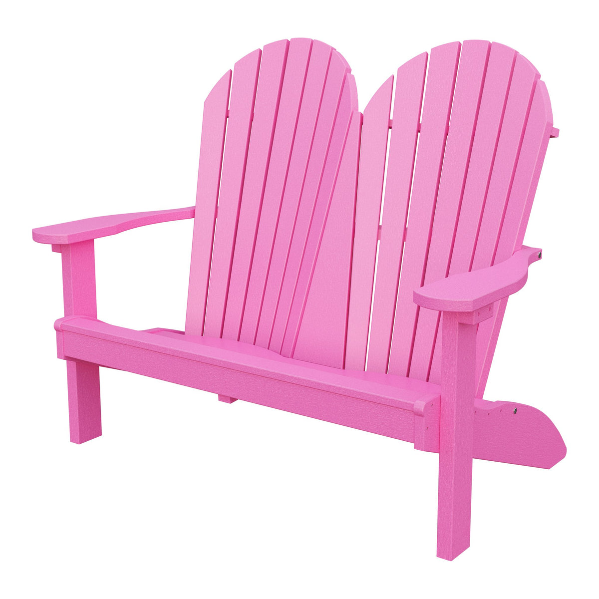 Amish Adirondack 4' Poly Loveseat in Pink