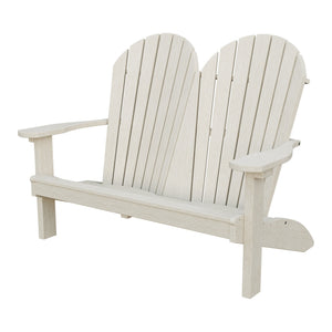 Amish Adirondack 4' Poly Loveseat in Seashell