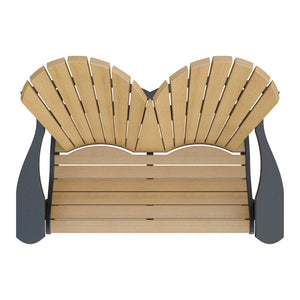 Amish Adirondack 4' Poly Loveseat