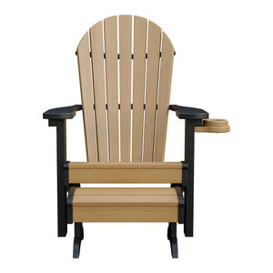 Amish Adirondack Classic 3-Piece Patio Set: Chair, Cupholder & Footstool