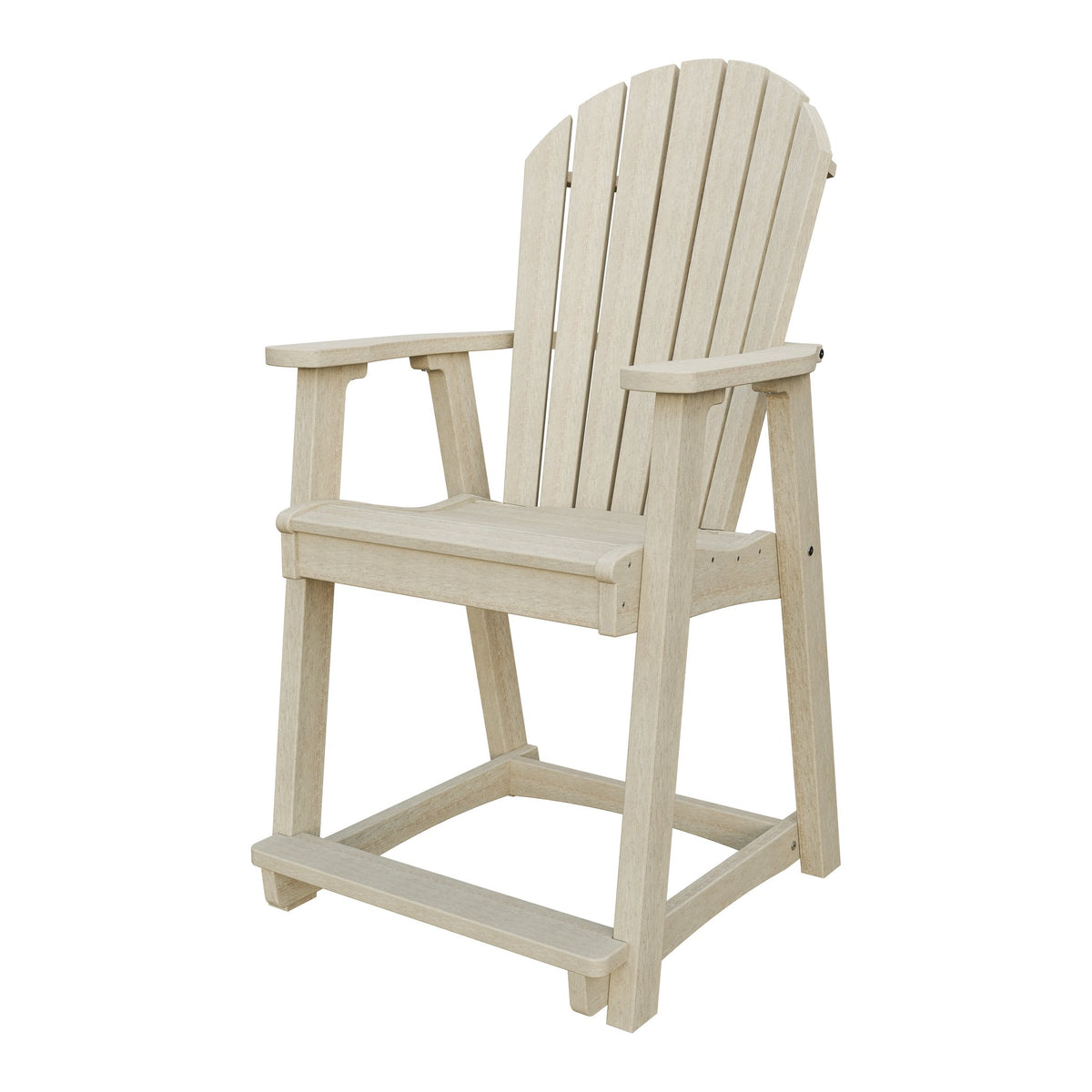 Amish Adirondack Poly Counter Chair in Birchwood