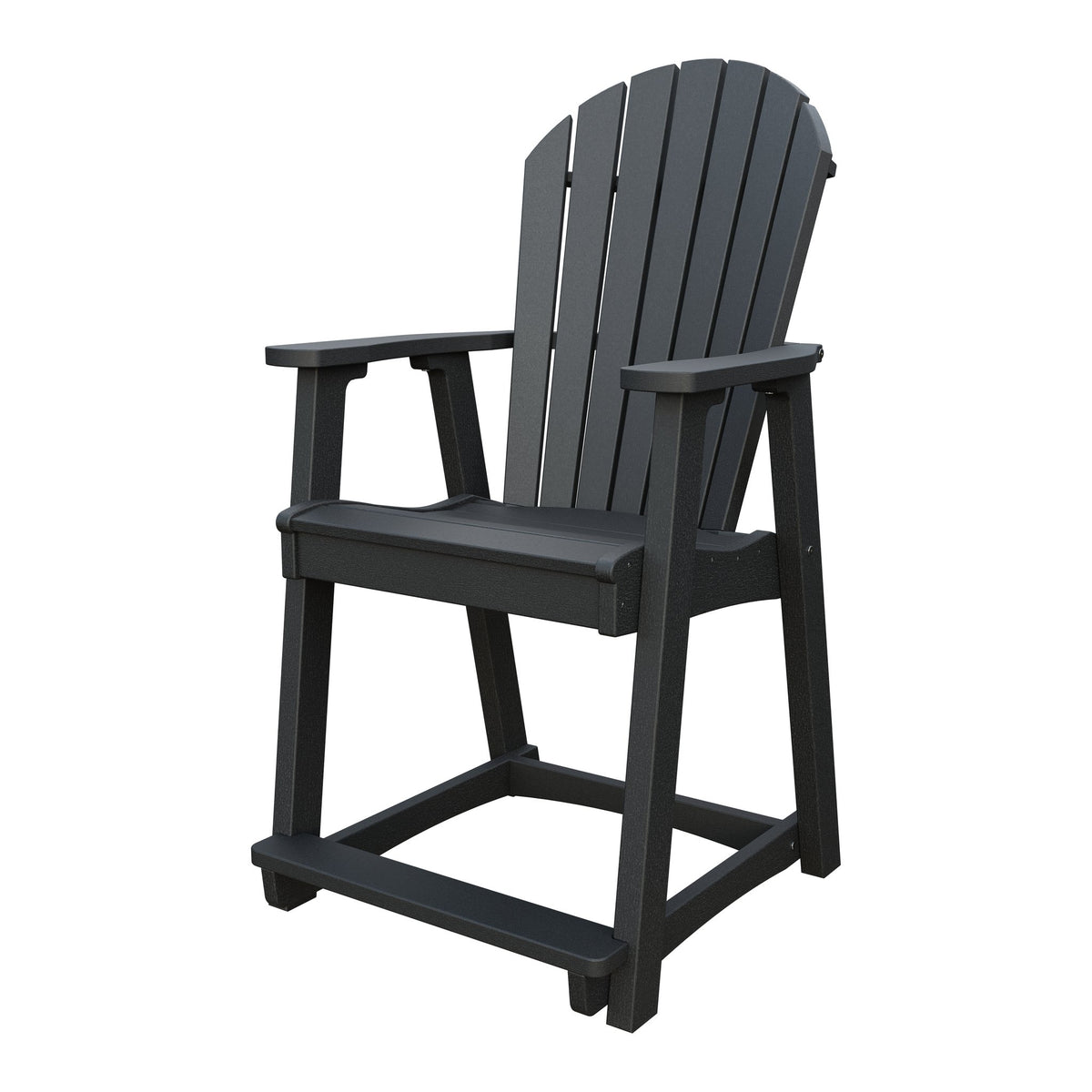 Amish Adirondack Poly Counter Chair in Black
