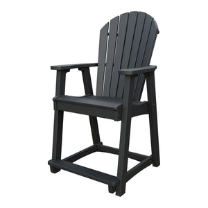 Amish Adirondack Poly Counter Chair in Black