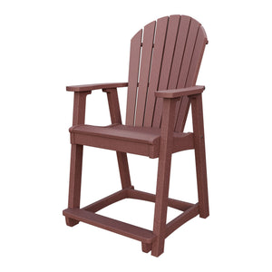 Amish Adirondack Poly Counter Chair in Cherrywood
