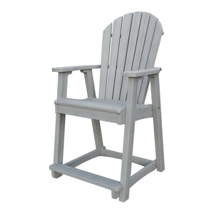 Amish Adirondack Poly Counter Chair in Driftwood Gray