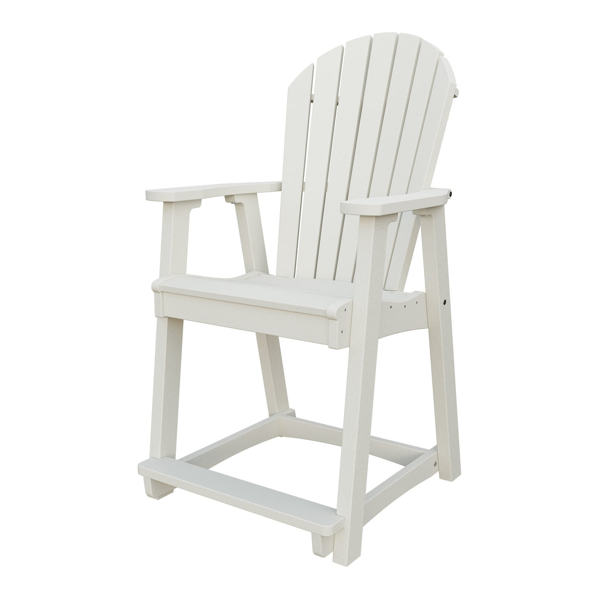 Amish Adirondack Poly Counter Chair in Ivory