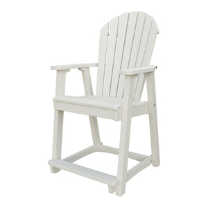 Amish Adirondack Poly Counter Chair in Ivory