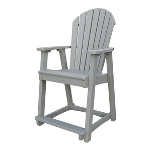 Amish Adirondack Poly Counter Chair in Light Gray