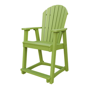 Amish Adirondack Poly Counter Chair in Tropical Lime Green