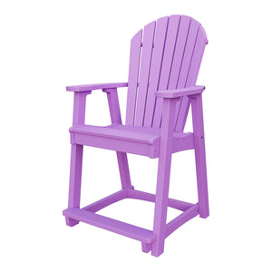 Amish Adirondack Poly Counter Chair in Bright Purple