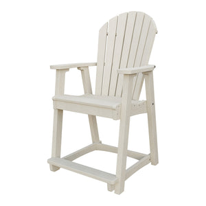 Amish Adirondack Poly Counter Chair in Seashell