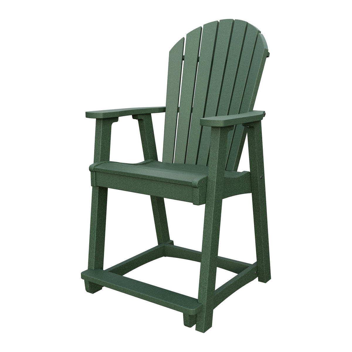 Amish Adirondack Poly Counter Chair in Turf Green