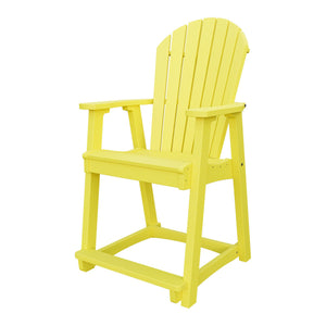 Amish Adirondack Poly Counter Chair in Lemon Yellow